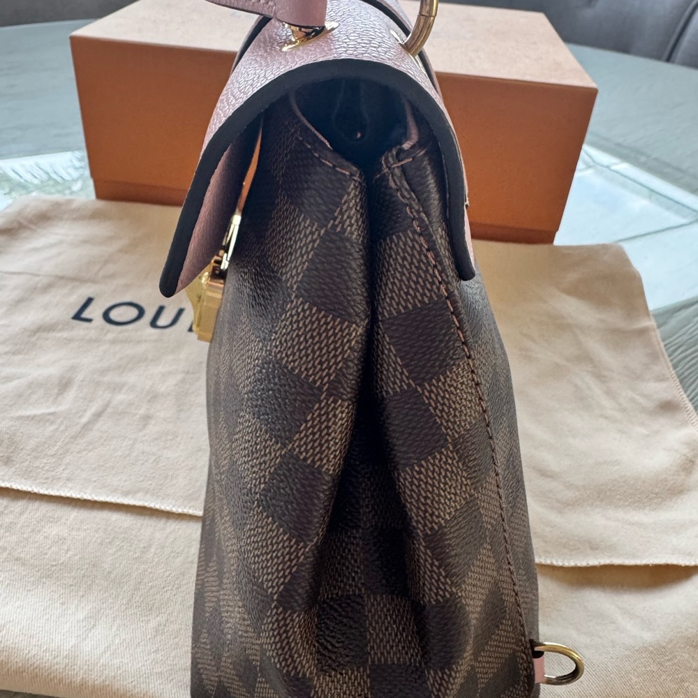 Louis Vuitton Clapton Backpack in Damier Ebene and Pink - Picture 9 of 16
